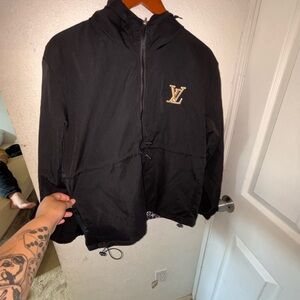 Louis Vuitton Black Windbreaker Jacket
